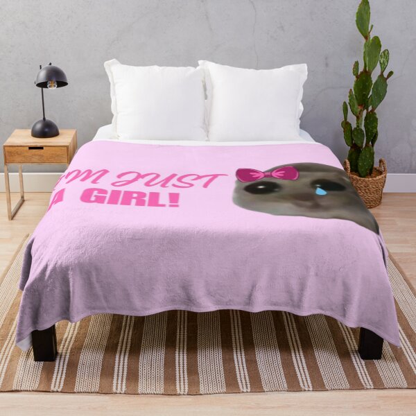 Item preview, SAD HAMSTER MEME, I'M JUST A GIRL designed and sold by FlowFlex.