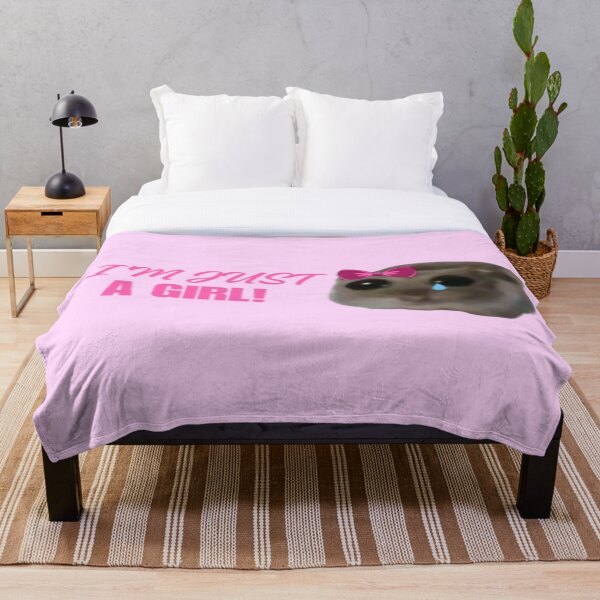 Item preview, SAD HAMSTER MEME, I'M JUST A GIRL designed and sold by FlowFlex.