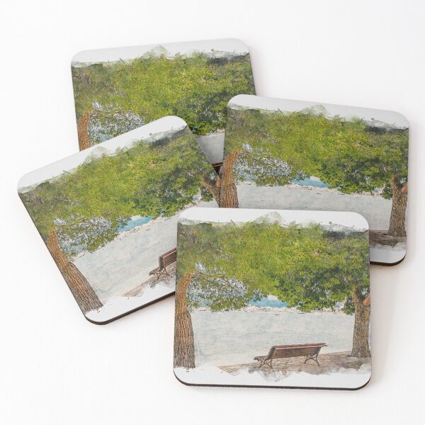 Item preview, Puerto Pollensa Mallorca Watercolour Effect designed and sold by GG WALL ART.