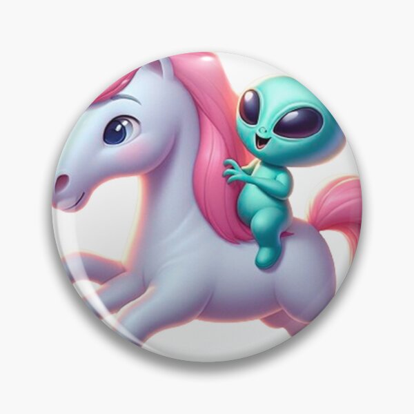 Item preview, Alien riding a Unicorn designed and sold by Naymar Hernandez.