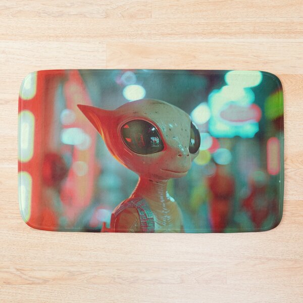 Item preview, Retro Aliens Art 3D designed and sold by nomiraclehere.