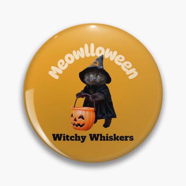 Artikelvorschau, Meowlloween Witchy Whiskers Katzen-T-Shirt entworfen und verkauft von Inspire31tees.