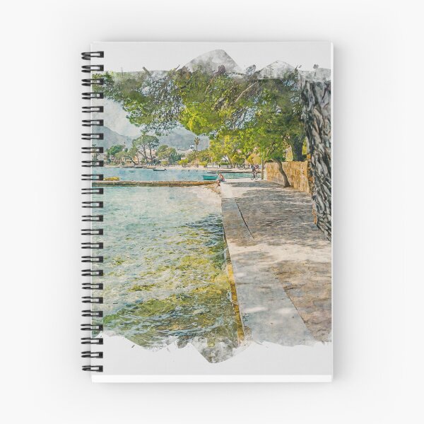 Item preview, Puerto Pollensa Mallorca Watercolour Effect designed and sold by GG WALL ART.