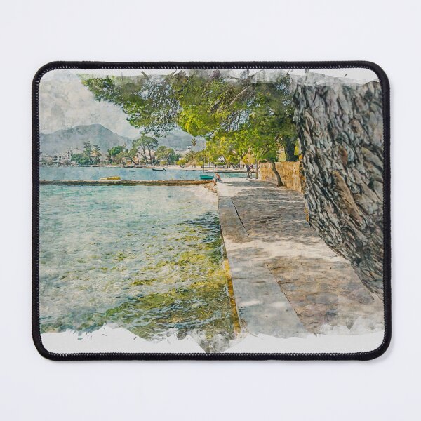 Item preview, Puerto Pollensa Mallorca Watercolour Effect designed and sold by GG WALL ART.