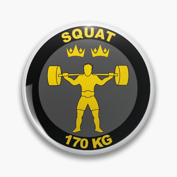 Item preview, Squat Badge 170KG designed and sold by ObsessionStore.
