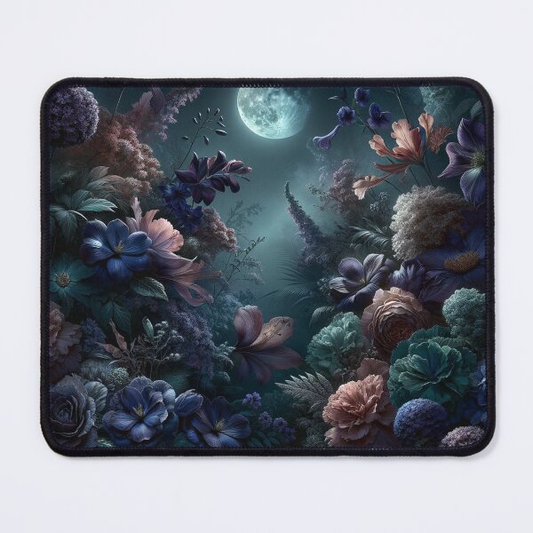 Item preview, Nocturnal Bloom: Whispers of the Midnight Garden designed and sold by VirtuArtVisions.