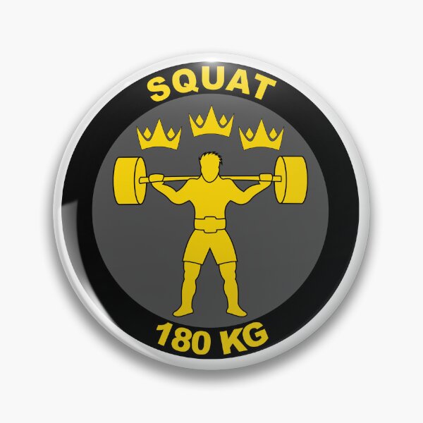 Item preview, Squat Badge 180KG designed and sold by ObsessionStore.