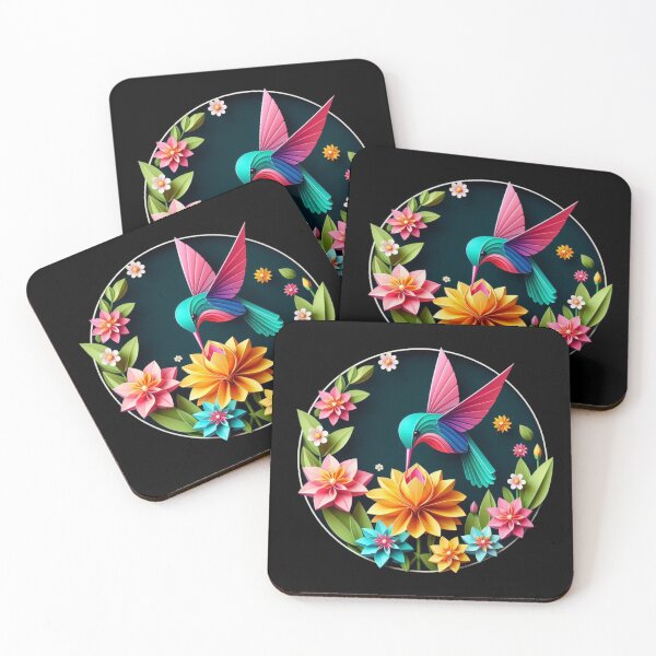 Item preview, Hummingbird netting on a flower designed and sold by Theudric.