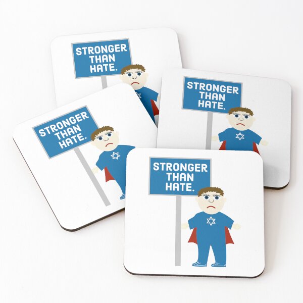 Item preview, Jewish child superhero stronger than hate designed and sold by Rachel the Artist .