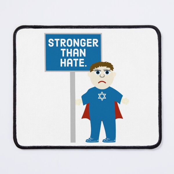 Item preview, Jewish child superhero stronger than hate designed and sold by Rachel the Artist .