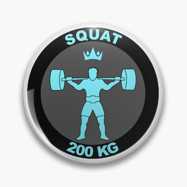 Item preview, Squat Badge 200KG designed and sold by ObsessionStore.