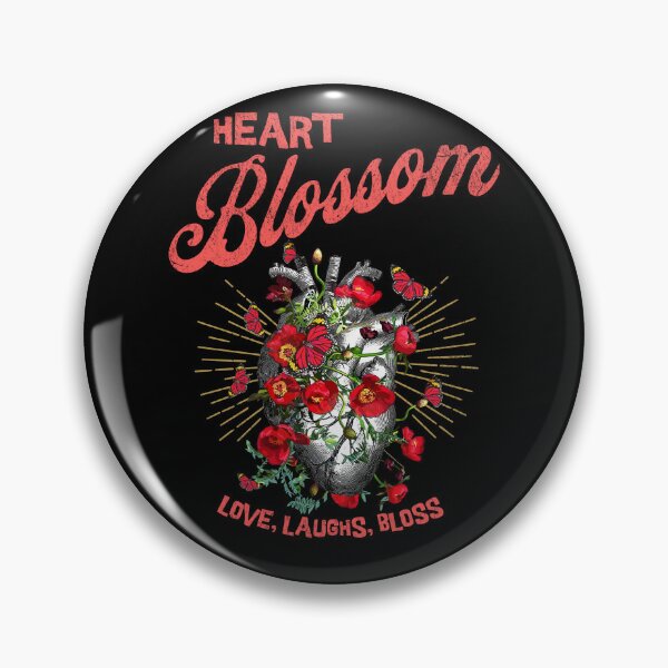 Item preview, Heart blossom quote, floral Heart Human Anatomy butterflies, vintage style for human anatomy designed and sold by Collagedream.