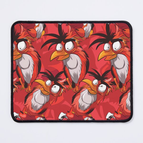 Item preview, Quirky Red Cartoon Birds Pattern - funny - weird designed and sold by PICbyFemke.