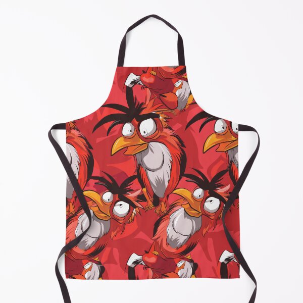 Item preview, Quirky Red Cartoon Birds Pattern - funny - weird designed and sold by PICbyFemke.