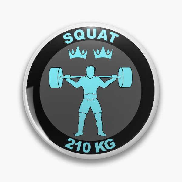 Item preview, Squat Badge 210KG designed and sold by ObsessionStore.