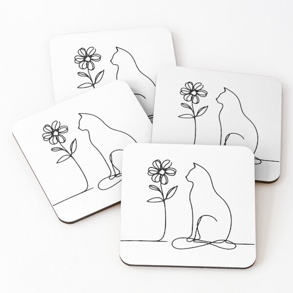 Item preview, Cat and flower: Gazing Upon Nature's Elegance designed and sold by Expressartzone.