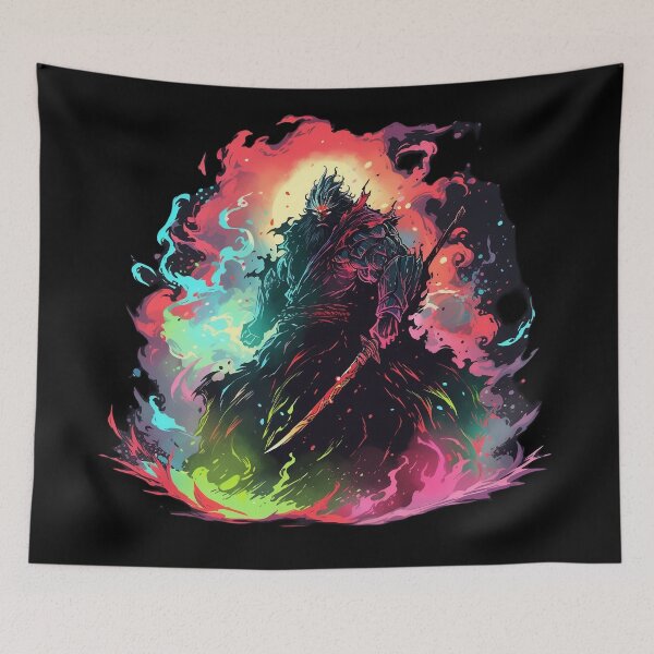 Item preview, Spectral Sentinel: The Vibrant Great Warrior with Long Katana designed and sold by GruumchsGoods.