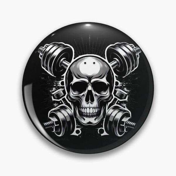 Item preview, Skull Crossed Barbells designed and sold by IronCoreGear.