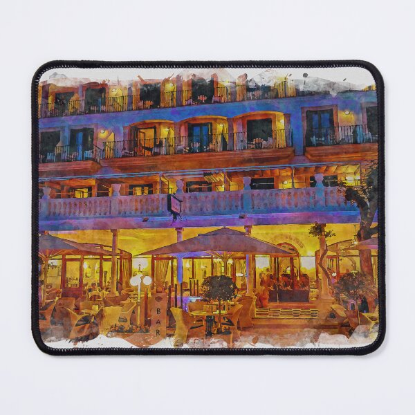 Item preview, Puerto Pollensa Mallorca Watercolour Effect designed and sold by GG WALL ART.