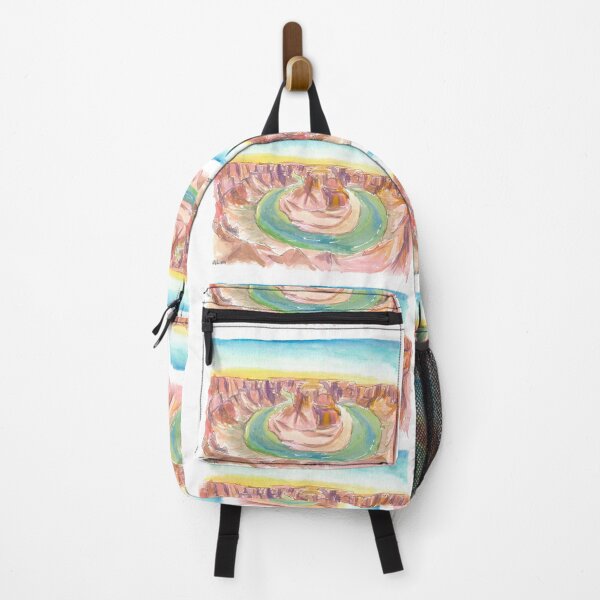 Item preview, Grand Canyon Horse Shoe Bend Scene Watercolor designed and sold by artshop77.
