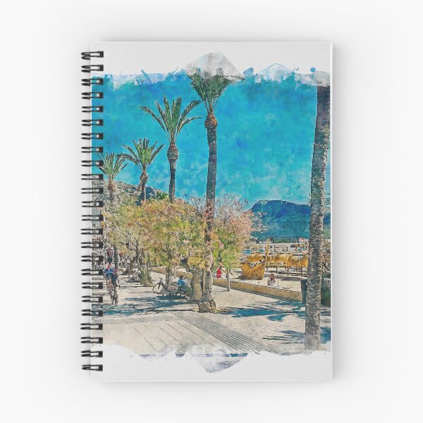 Item preview, Puerto Pollensa Mallorca Watercolour Effect designed and sold by GG WALL ART.