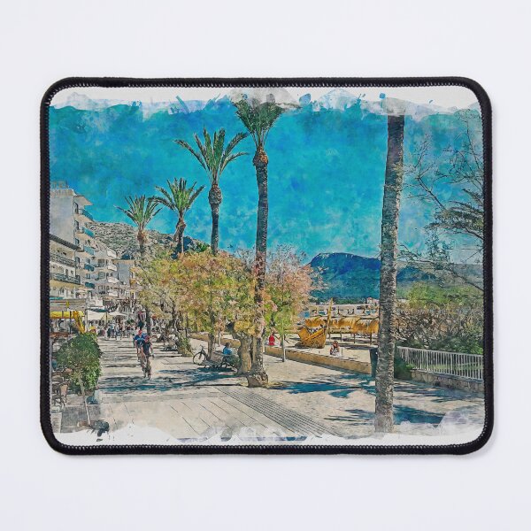 Item preview, Puerto Pollensa Mallorca Watercolour Effect designed and sold by GG WALL ART.