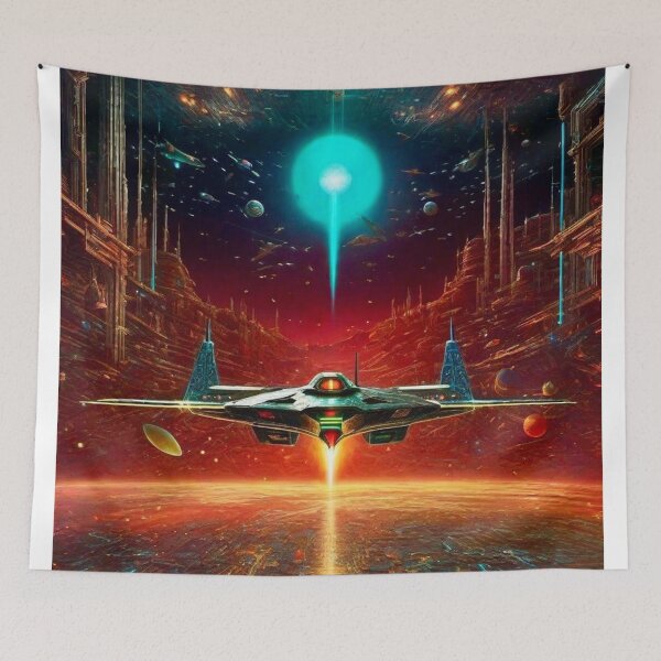 Item preview, Starship - Surreal Sci Fi Fantasy Art concept designed and sold by Delerat7.