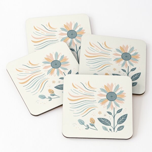 Item preview, Minimalistic Pastel Sunflower v4 designed and sold by Tomasz C.