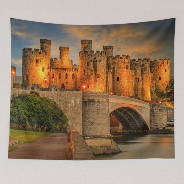 Item preview, Conwy Castle Wales by Lamplight designed and sold by AJEvans.