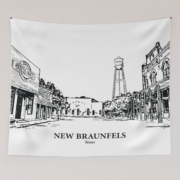 Item preview, New Braunfels - Texas designed and sold by Lakeric Cityscapes.