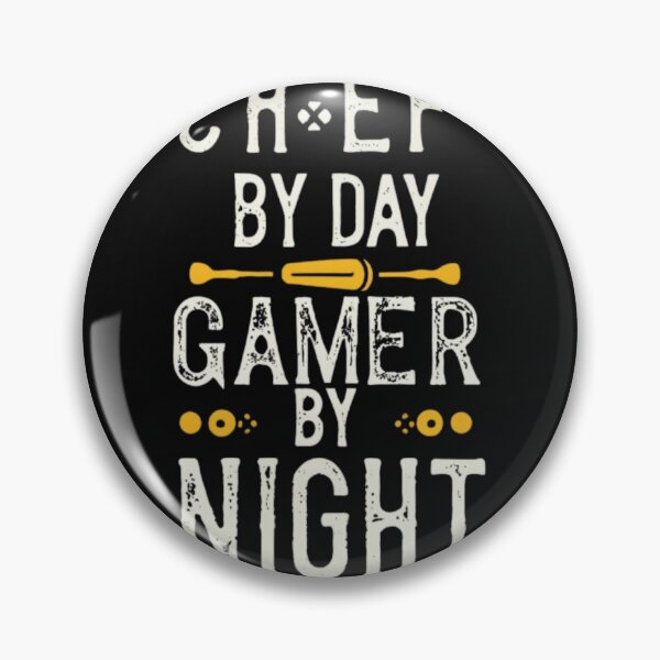 Item preview, Chef by day, Gamer by Night designed and sold by PatronesKawai.