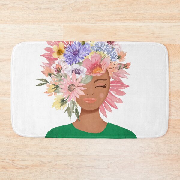 Item preview, You Belong Among the Wildflowers Floral Lady designed and sold by Moodthology.