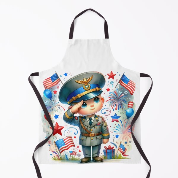 Item preview, Patriotic Soldier Saluting on Independence Day designed and sold by KNAA.