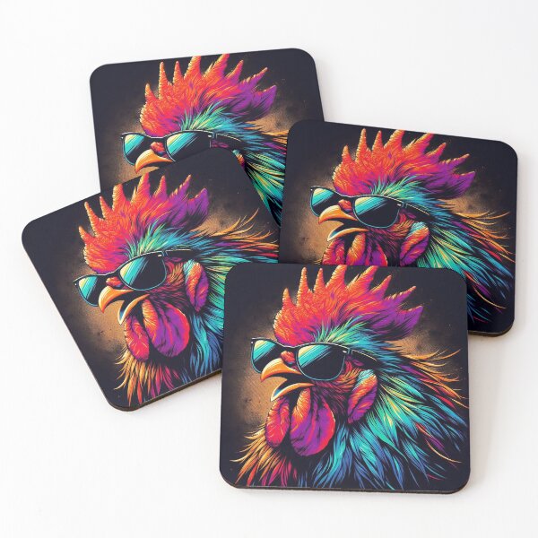 Item preview, Cool Rainbow Rooster designed and sold by archiesacres.