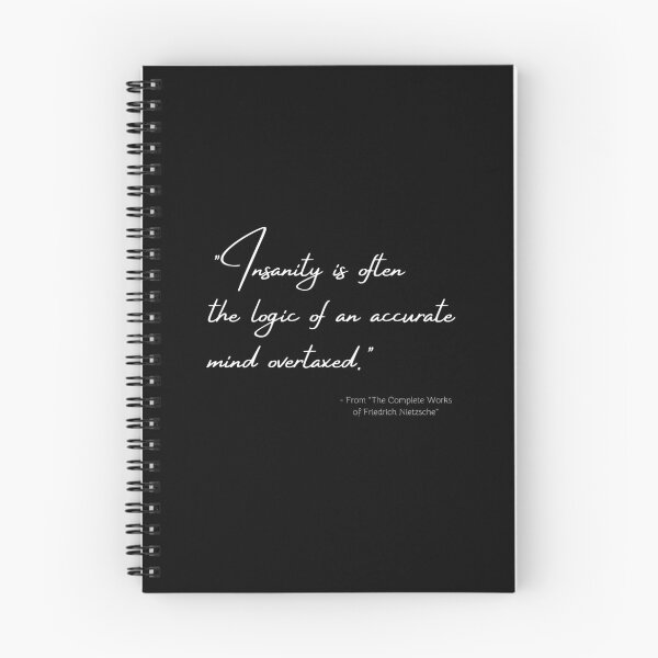 Item preview, A Quote about Insanity from "The Complete Works of Friedrich Nietzsche" designed and sold by Poemit.