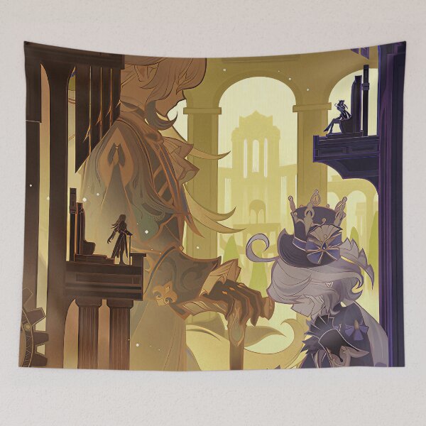 Item preview, Furina and Neuvillette, Fontaine | Genshin Impact designed and sold by Verthalies.