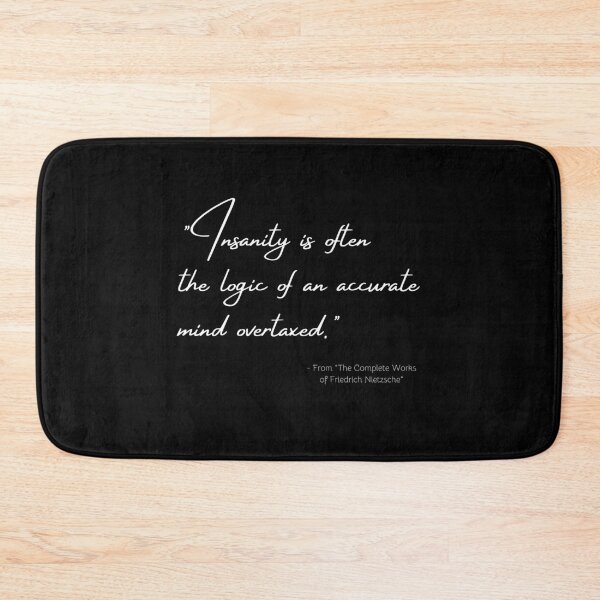 Item preview, A Quote about Insanity from "The Complete Works of Friedrich Nietzsche" designed and sold by Poemit.