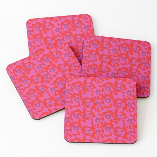 Item preview, Red flowers red background designed and sold by GENEST-V.