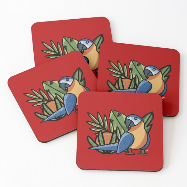 Item preview, Macaw Parrot tropical ararauna by Yoshi designed and sold by YoshiArtDesign.