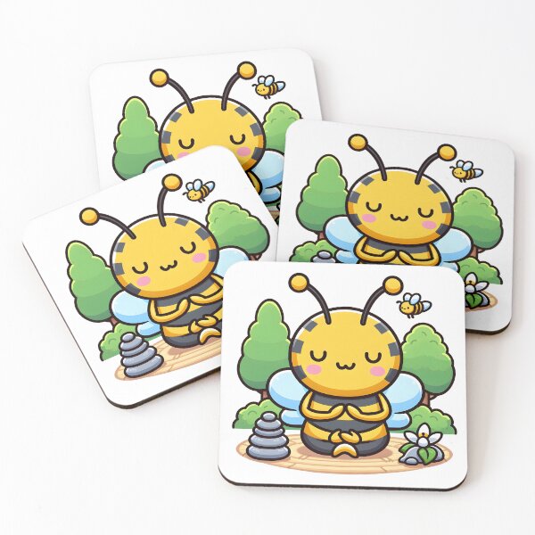 Item preview, Kawaii Zen Bee designed and sold by CanvasCutie.