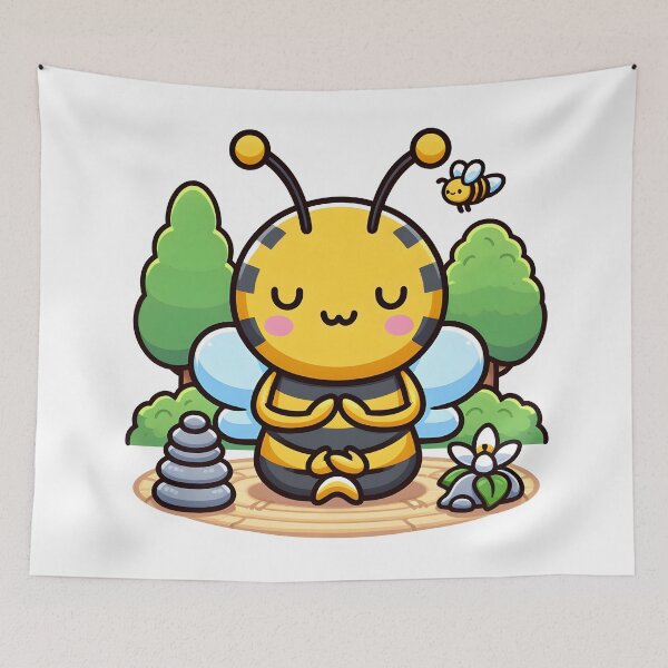 Item preview, Kawaii Zen Bee designed and sold by CanvasCutie.