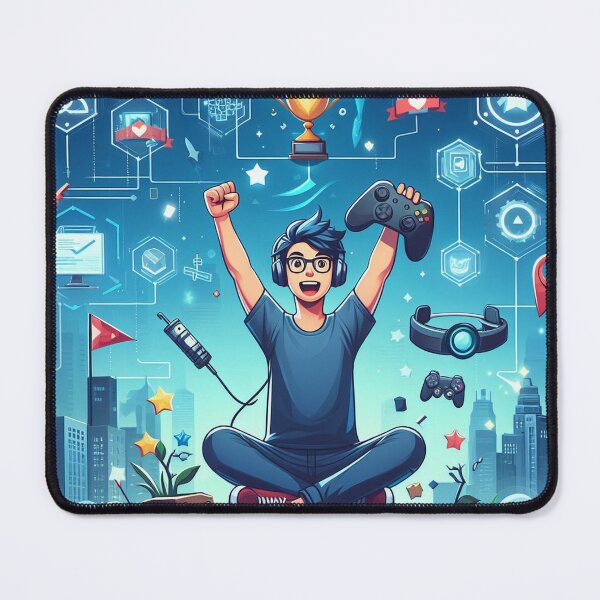 Item preview, Virtual Victory: A Gamer's Triumph designed and sold by Wonderall.