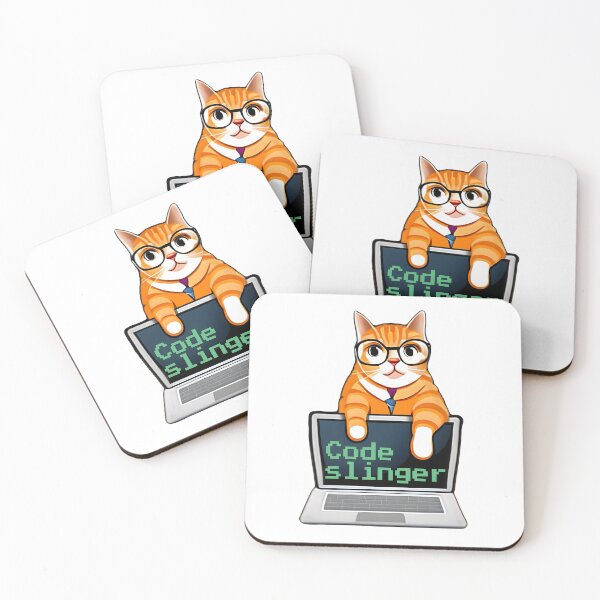 Item preview, Code slinger. Funny cat coding on computer. Funny Programming coding quote. designed and sold by Unitepeople.