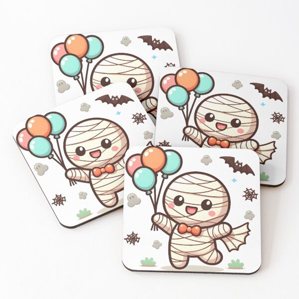 Item preview, Kawaii Happy Mummy: A Bow Tie Made Of Spider Webs designed and sold by CanvasCutie.
