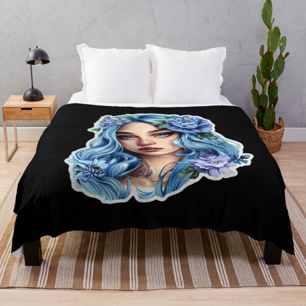 Item preview, Beautiful blue hair in womans world 2 designed and sold by SmileshareShop.