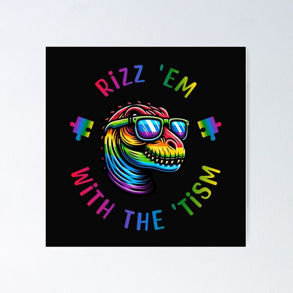 Item preview,  Autism Awareness Dinosaur Rizz Em With The Tism  designed and sold by ZeptepiTrends.