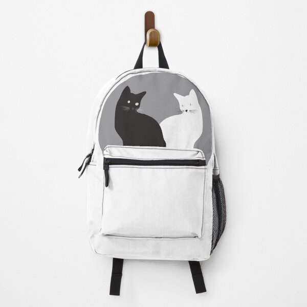 Item preview, Black and white cat on gray background designed and sold by mykkonn.