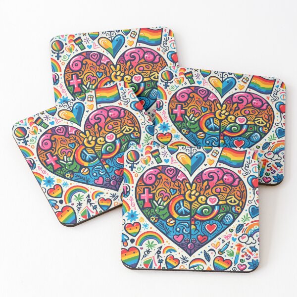 Item preview, Vibrant Unity Heart designed and sold by Wonderall.