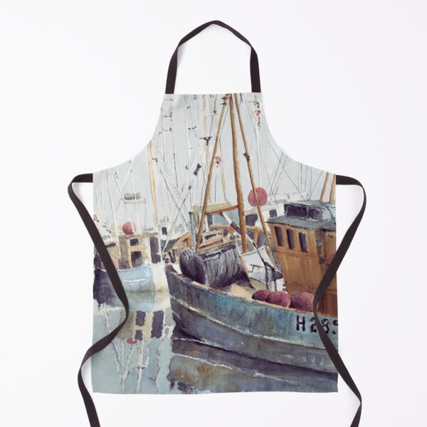 Item preview, Hull fishing boats, mixed media painting for charity designed and sold by JayTCee.