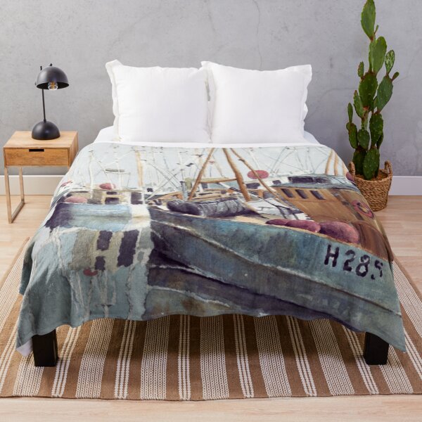 Item preview, Hull fishing boats, mixed media painting for charity designed and sold by JayTCee.